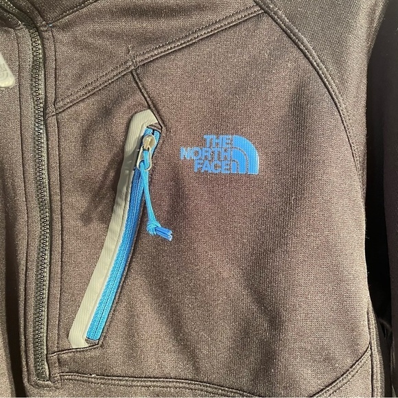 The North Face Mens Canyonlands 1/2 Zip Fleece Jacket Black & Blue Size m - Picture 4 of 9